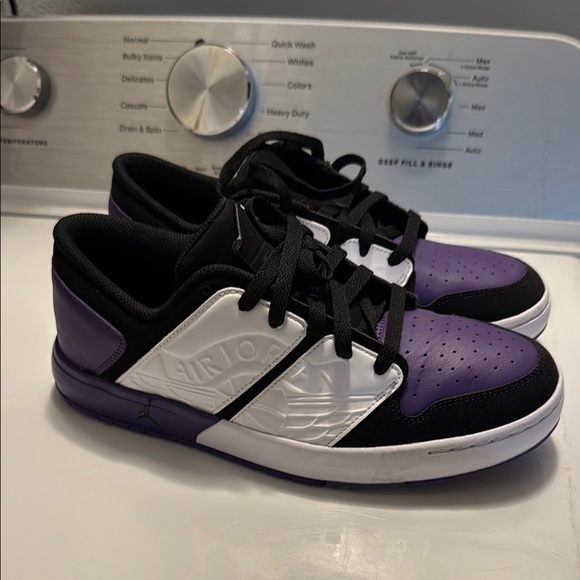 Sneakers Purple Black And White Jordan Low Air Jordan Purple Black